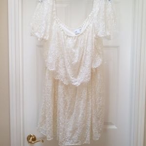Ivory lace dress